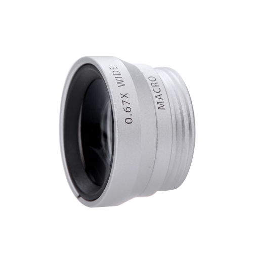 3-in-1 telefono foto lente 180° Fisheye 0,67 X Wide Angle 10 X Macro Set con custodia per iPhone 5 5S