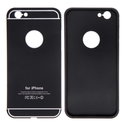 2-in-1 Detachable Ultrathin Lightweight Fashion Bumper Protective Metal Frame Shell Case + PC Back Cover for iPhone 6 4.7