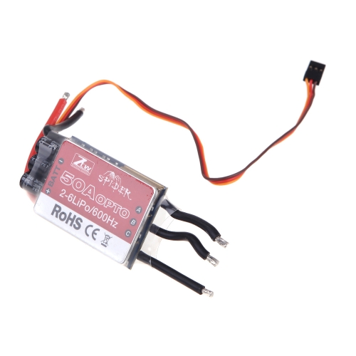 

Original ZTW Spider Series 50A OPTO Brushless Speed Control ESC 2-6S Lipo for Multicopter Qudcopter Part