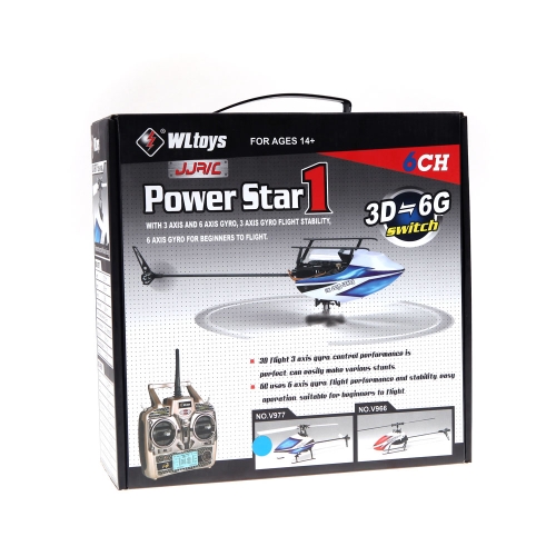 WLtoys V977 Power Star X1 6CH 2.4G Brushless 3D Flybarless RC Helicopter (WLtoys Helicopter,V977 Power Star X1 Helicopter,Flybarle от Tomtop.com INT WLtoys V977 Power Star X1 6CH 2.4G Brushless 3D Flybarless RC Helicopter (WLtoys Helicopter,V977 Power Star X1 Helicopter,Flybarle от Tomtop.com INT