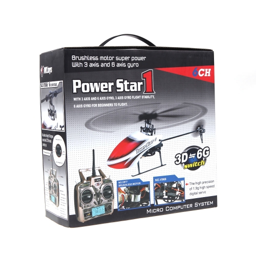 WLtoys V966 Power Star 1 6CH 2.4G 3D Flybarless RC Helicopter (WLtoys Helicopter,V966 Power Star 1 Helicopter,Flybarless RC Helico от Tomtop.com INT WLtoys V966 Power Star 1 6CH 2.4G 3D Flybarless RC Helicopter (WLtoys Helicopter,V966 Power Star 1 Helicopter,Flybarless RC Helico от Tomtop.com INT