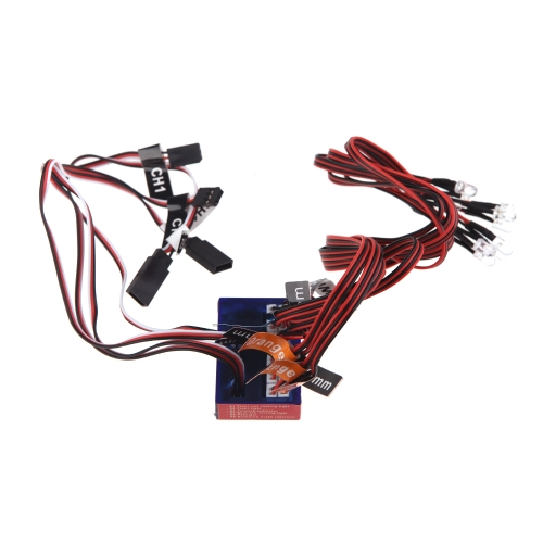

GoolRC новые голы 12 LED 2CH мигающий свет системы для RC автомобиль G.T.POWER Smart PPM/FM/FS 2.4G части (G.T.POWER мигающий свет