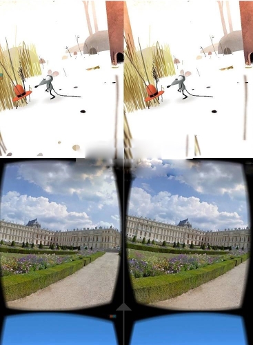 

DIY Google Картон Виртуальная реальность VR мобильнй телефон 3D очки для 5.5 "экрана