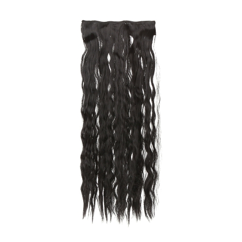 24 cm 60cm Long cheveux bouclés Extension maïs femmes agitant des poils 5 Clips en Extensions de cheveux