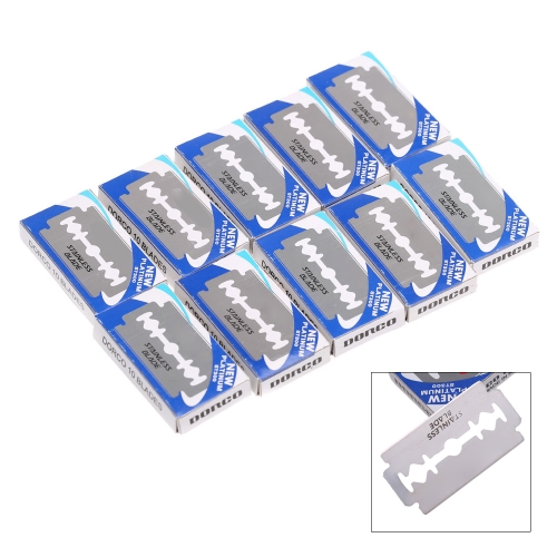 

100Pcs Hair Cutting Shaving Sharper Thinning Razor Double Edge Blades