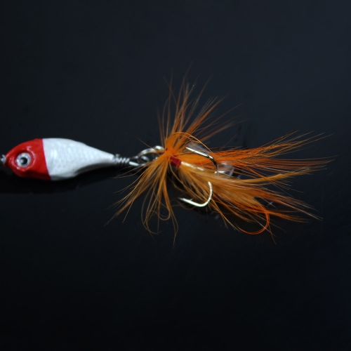 

Ложка 11g/9 см, жесткий Рыбалка приманки Spinner блесток блестка приманки с пером крючок снасти