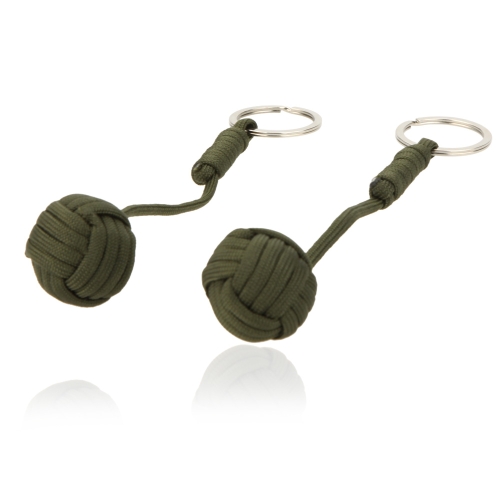 

2pcs Paracord Parachute Cord Emergency Survival Tool Knot Keychain Key Ring