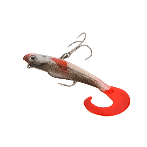 4pcs 8,5 cm 9,5 g suave plomo Señuelos T larga cola cebos agudos agudo gancho de pesca