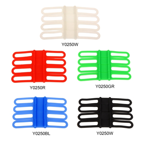 

4pcs Bike Bicycle High Strength Silicone Straps Flexible Holder for Cellphone Lights Computer