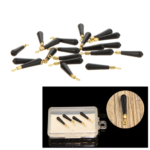 20Pcs espaço feijão conector rolamento do giro rotação Drift cabeça de cobre pesca Float acessórios Tackle pesca suprimentos com caixa Carry M