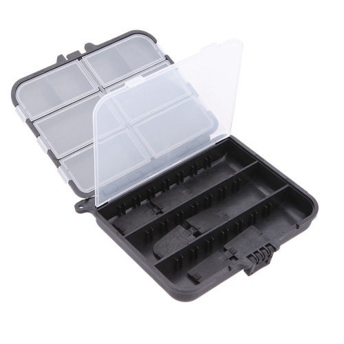 

LEO Portable Fishing Lure Box Spoon Hook Box Crankbait & Tackle Storage Case Plastic 9 Compartments