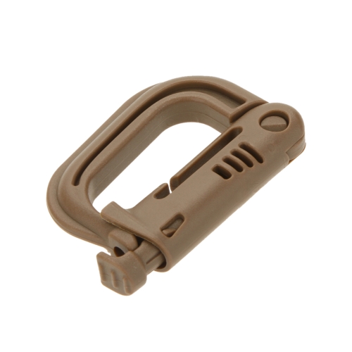 

D-shaped D-Ring Strong Carabiner Snap Tactical Backpack Shackle Clip Key Ring Hiking Buckle Earth