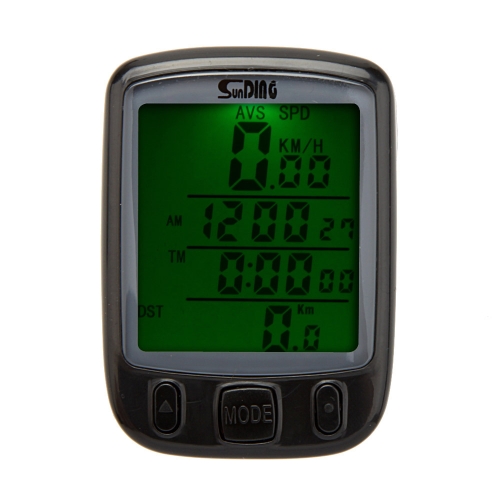 Odomètre Chronomètre Tachymètre Compteur de Vitesse de Ordinateur LCD rétro-éclairage Multifonction Etanche pour Vélo Bicyclette Cyclisme