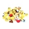 20pcs Emoji Plush Toys Mini Keychain Pendants