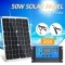 50W DC 5V/18V Dual Output Solar Panel with 2 USB Ports & Car Charge